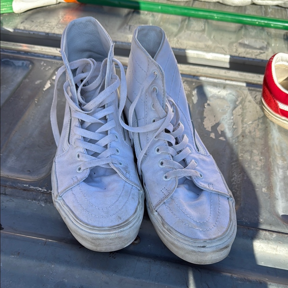 Vans Classic White High-Top Sneakers